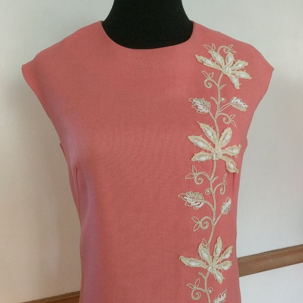 1960s Linen Vintage Marcy Allen Original Dress - Picture 3 of 9